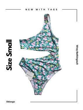 WRAY Deux Suit One-Piece Swimsuit | Size S | NWT | Rosebud Print